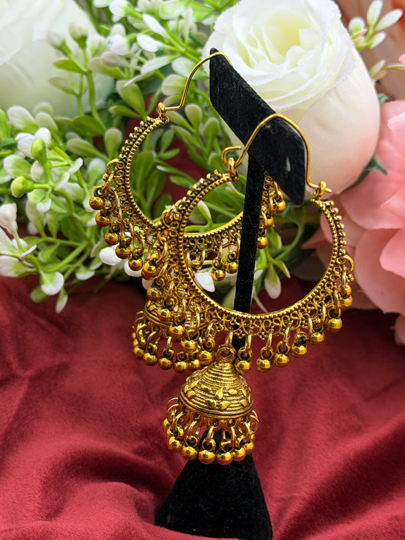 Oxidized Dangly Earrings