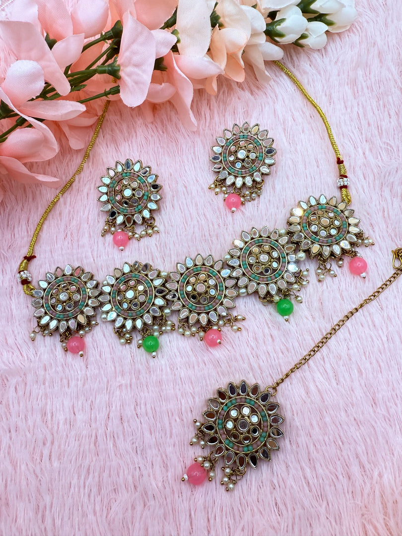 Ranika Mirror Choker Set