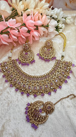 Load image into Gallery viewer, Meher lavender Necklace set