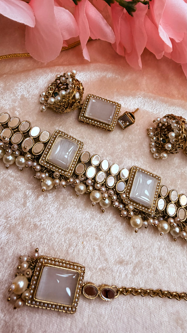 Jana Mirror choker set