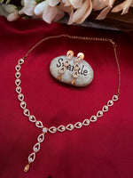 Load image into Gallery viewer, Marian American Diamond Roaegold Necklace set