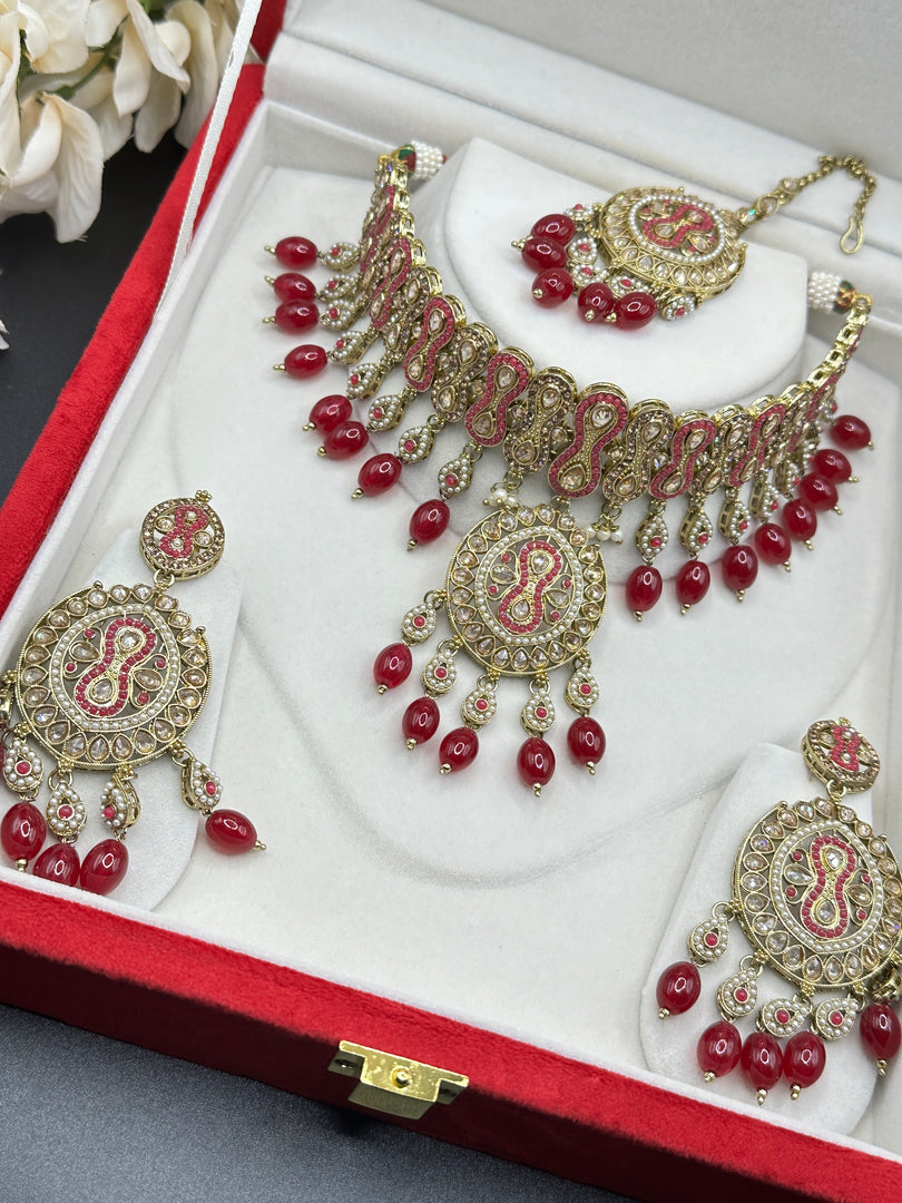 Mirza Polki Indian Choker Set