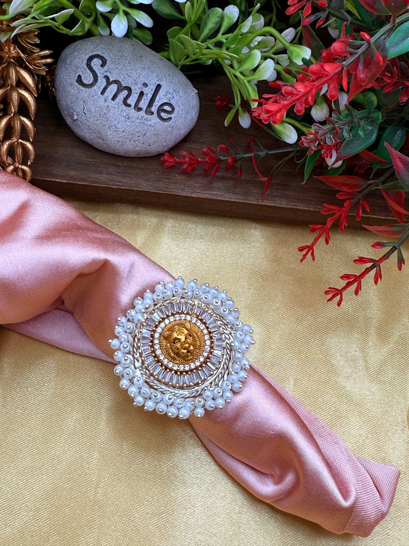 sabyasachi with AD stone Tiger Icon rings