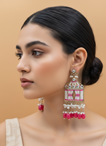 Load image into Gallery viewer, Ashriya Kundan Beads Earring With Sahara
