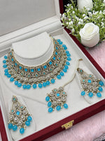 Load image into Gallery viewer, Firozi blue 
 Pakistani set
