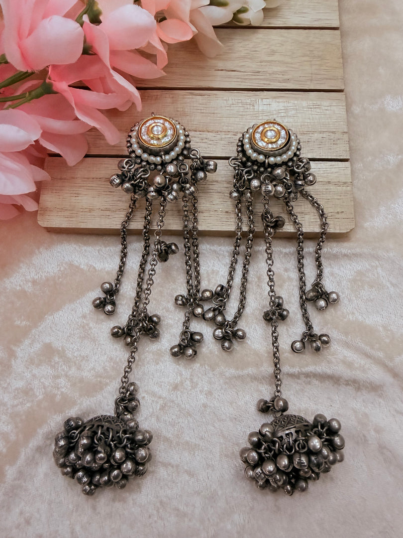 Kashmiri Oxidized jhumki