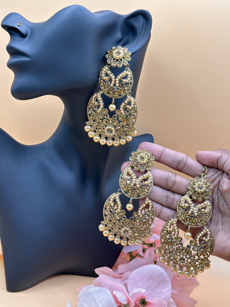 मांग टीका बाली सेट - Main Image