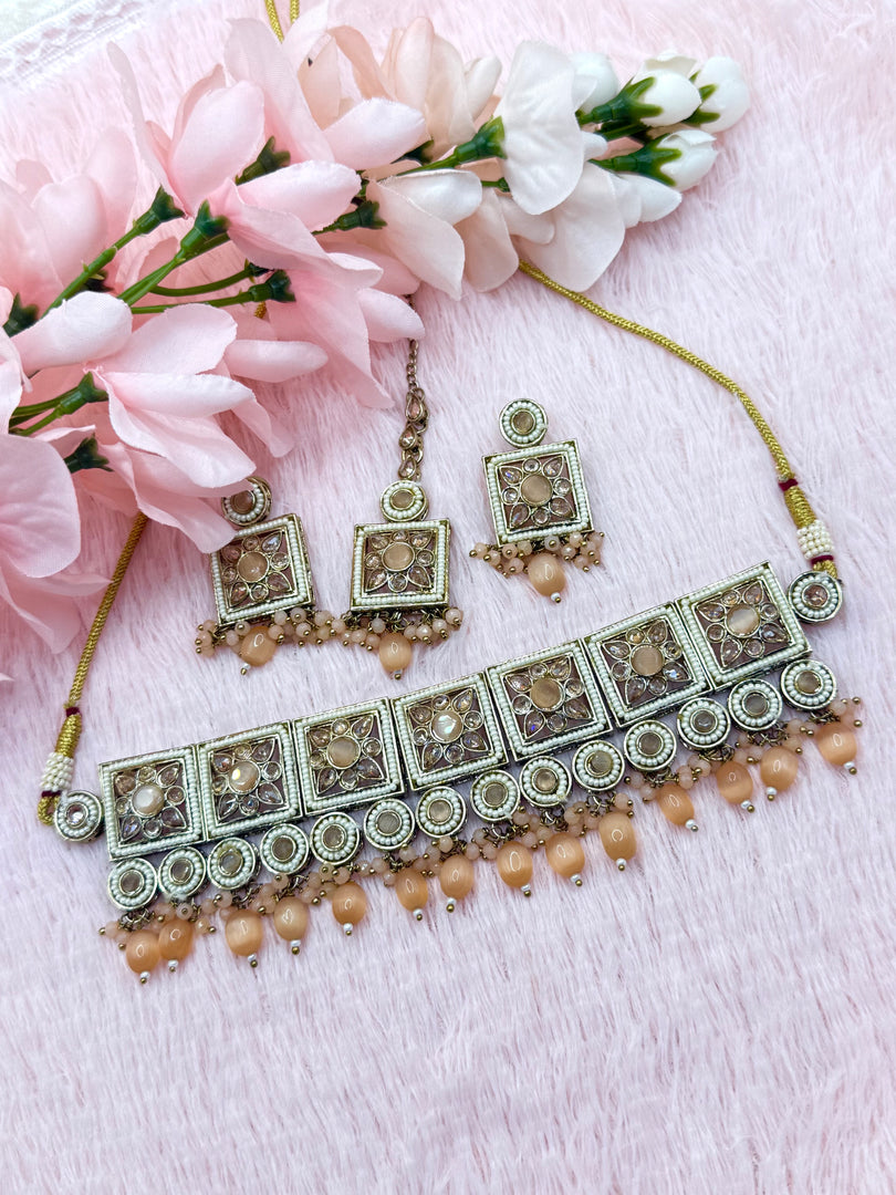 Kusum Polki Indian Choker Set