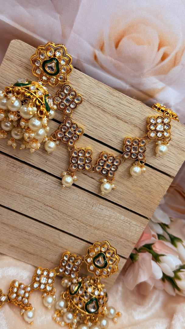 Kundan bahubali earrings