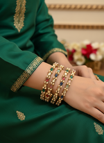 Load image into Gallery viewer, Pasha Multicolor Polki Bangles
