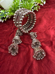 Stretchable Oxidised Bangles