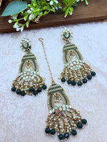 Load image into Gallery viewer, साइमन मिरर टिक्का सेट इंडियन ज्वैलरी