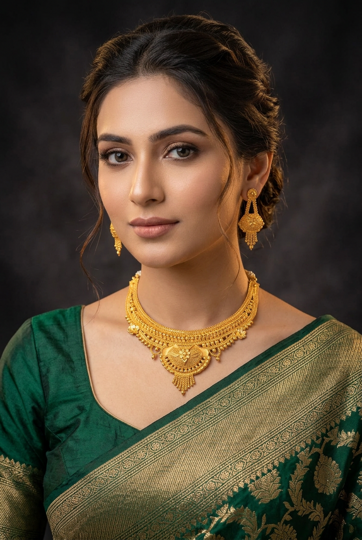 Farida Golden Necklace Sets