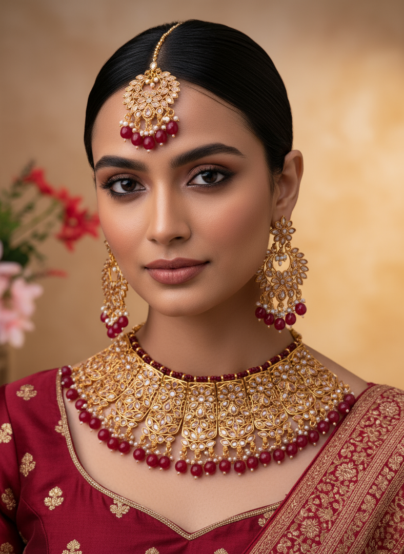 Anaya Indain Polki jewellery Choker Set