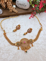 Load image into Gallery viewer, Golden mahi temple set