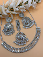 Load image into Gallery viewer, Silver Mirror Choker Set