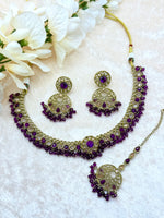 Load image into Gallery viewer, Sophi Polki Necklace Set
