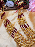 Load image into Gallery viewer, Zainab Red Five Layer Mala

