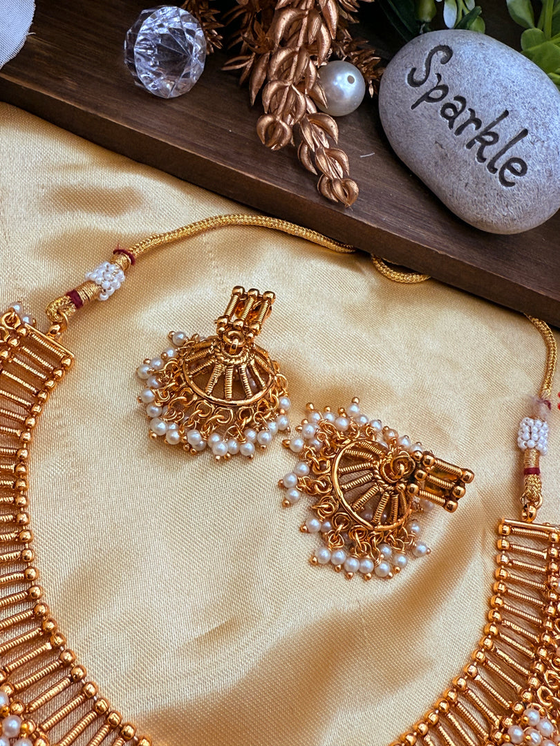 Gajara Antique Gold Choker Set