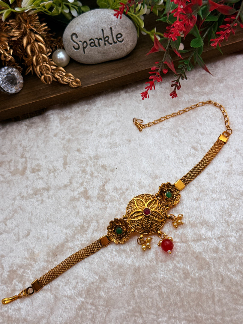 Beautiful South Indian Antique Gold bridal Non Bridal Arm Band
