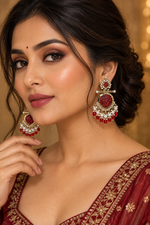 Load image into Gallery viewer, Sanjana Chandbali Earrings