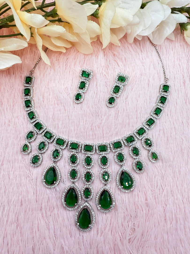 Emerald Green Necklace Set