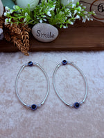 Load image into Gallery viewer, Antique Silver Evil eye Anklet
