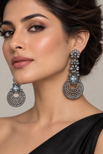 Load image into Gallery viewer, American Diamond Long Earring