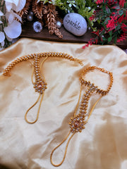 Polki golden Chain Bracelet