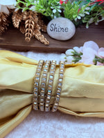 Load image into Gallery viewer, Sana Golden Stone Bangles
