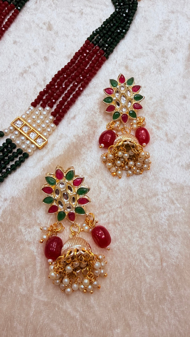 Kundan Mala with jhumka
