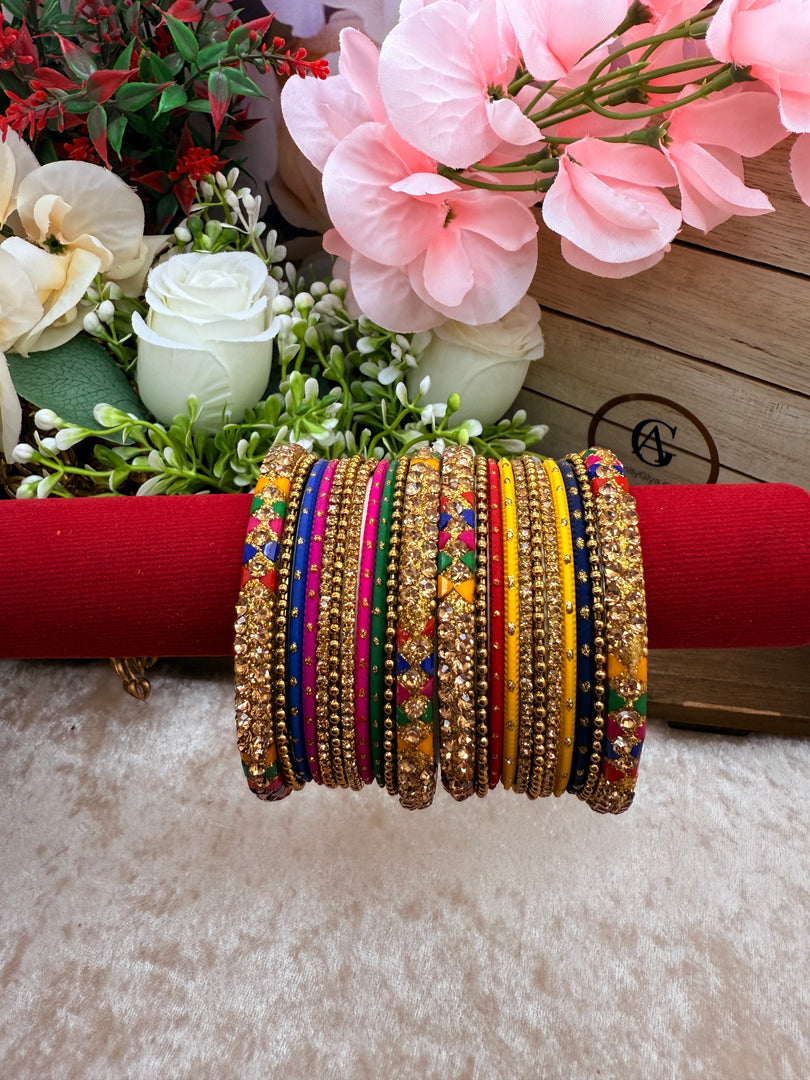 Shine bright Multicolor metal Bangles