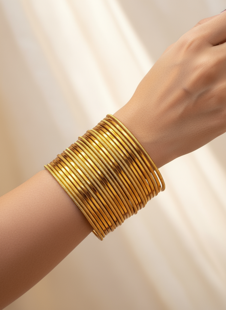 Golden Metal bangles