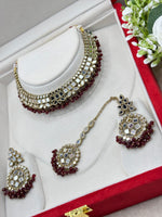 Load image into Gallery viewer, Kanchan Mirrror Necklace Set
