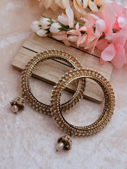 Polki Jhumki hanging kadas in size 2.8