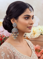 Load image into Gallery viewer, ब्लैक मेटल अमेरिकन डायमंड सेट
