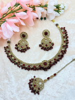 Load image into Gallery viewer, Sophi Polki Necklace Set
