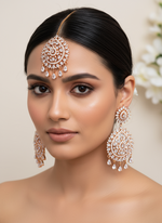 Load image into Gallery viewer, AD RoseGold Tikka set
