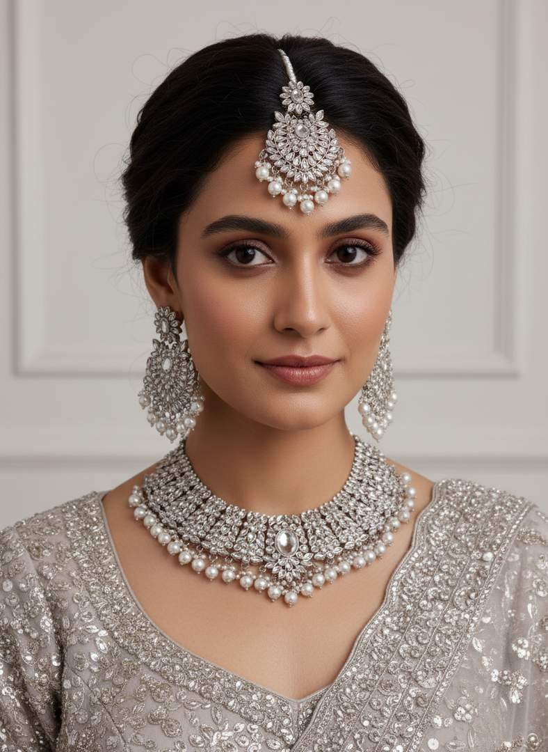 Jasmir Kundan Necklace Set