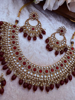 Load image into Gallery viewer, Kundan Monisa Necklace