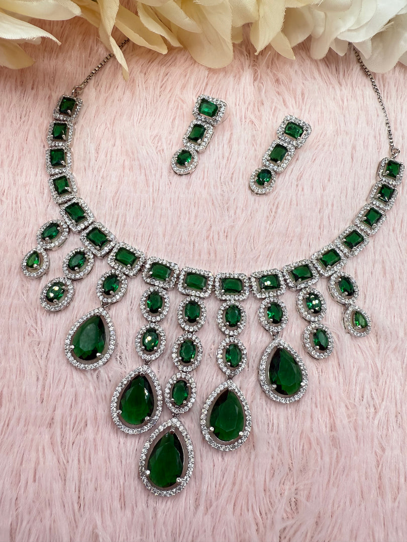 Emerald Green Necklace Set