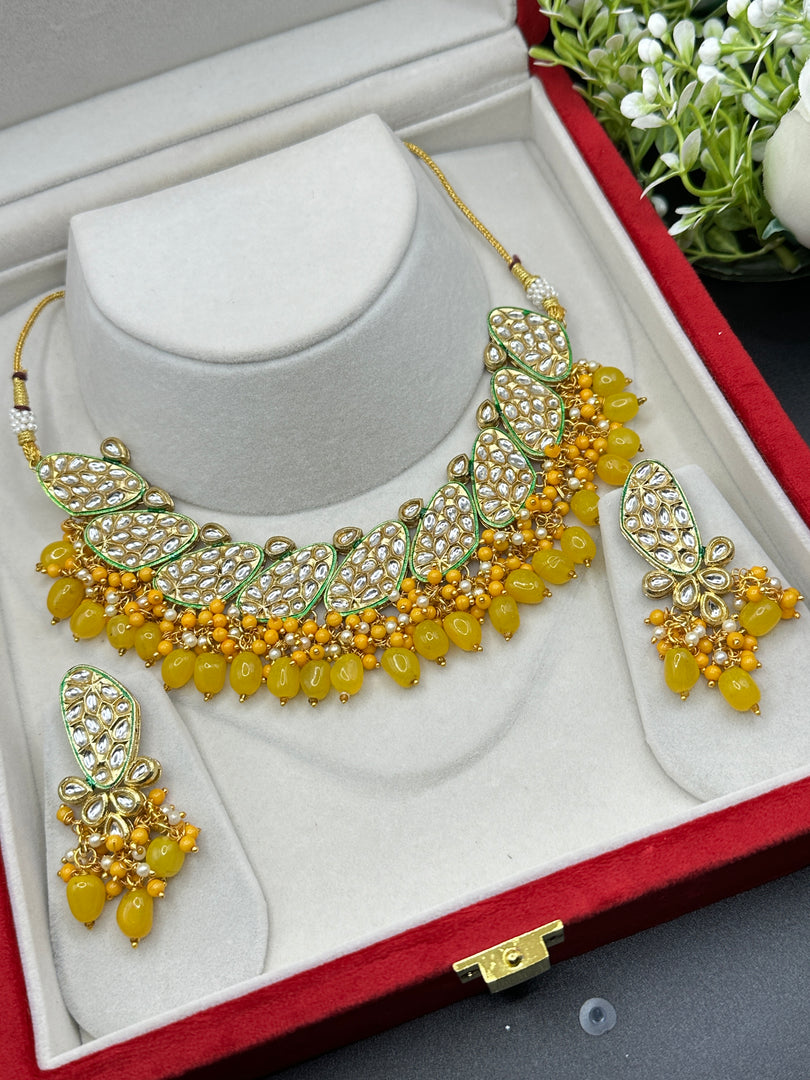 Kundan Indian Necklace Set