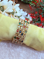 Load image into Gallery viewer, Pasha Multicolor Polki Bangles
