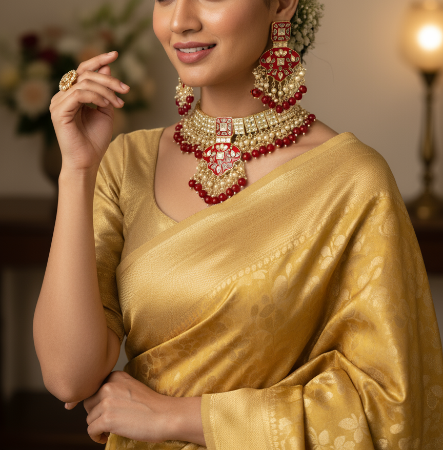 Meenakari Suhani Kundan Choker Set