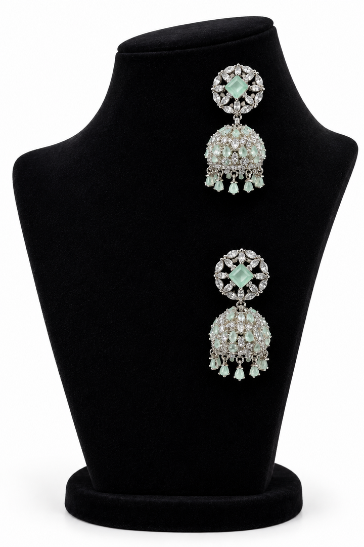 Mint Green AD Jhumki