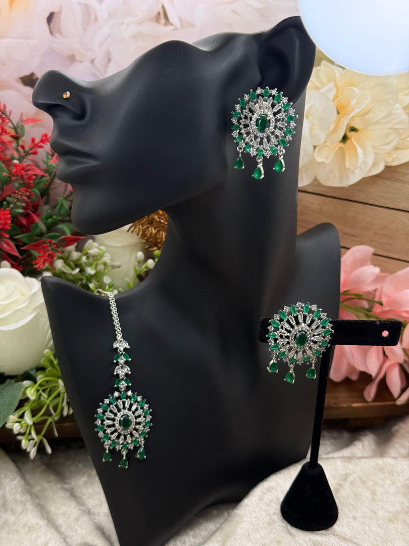 अमेरिकन डायमंड टिक्का सेट