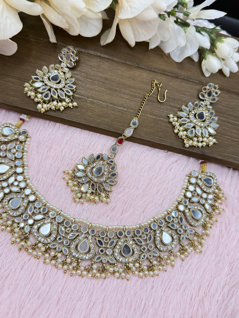 Kimmy mirror necklace set