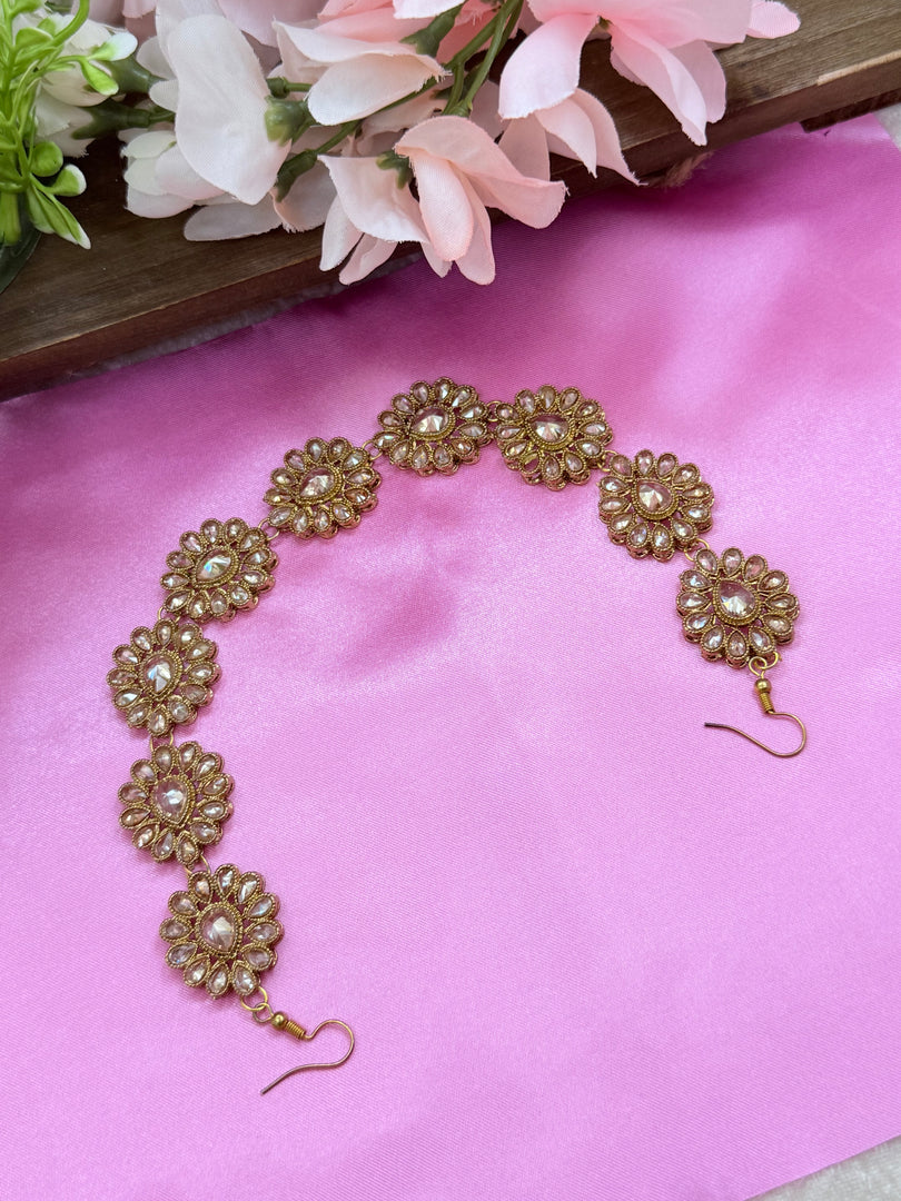 Golden Polki sheeshphool headband