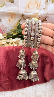 Stretchable Oxidised Bangles