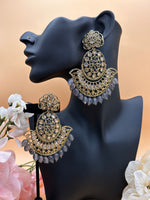 Load image into Gallery viewer, Kiya Oversized polki earrings